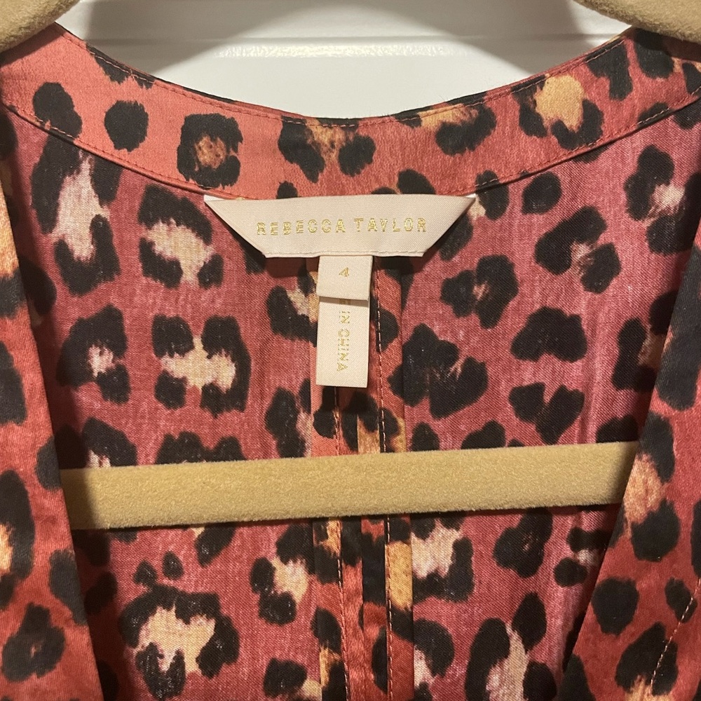 Rebecca Taylor spring leopard wrap dress - Picture 5 of 9